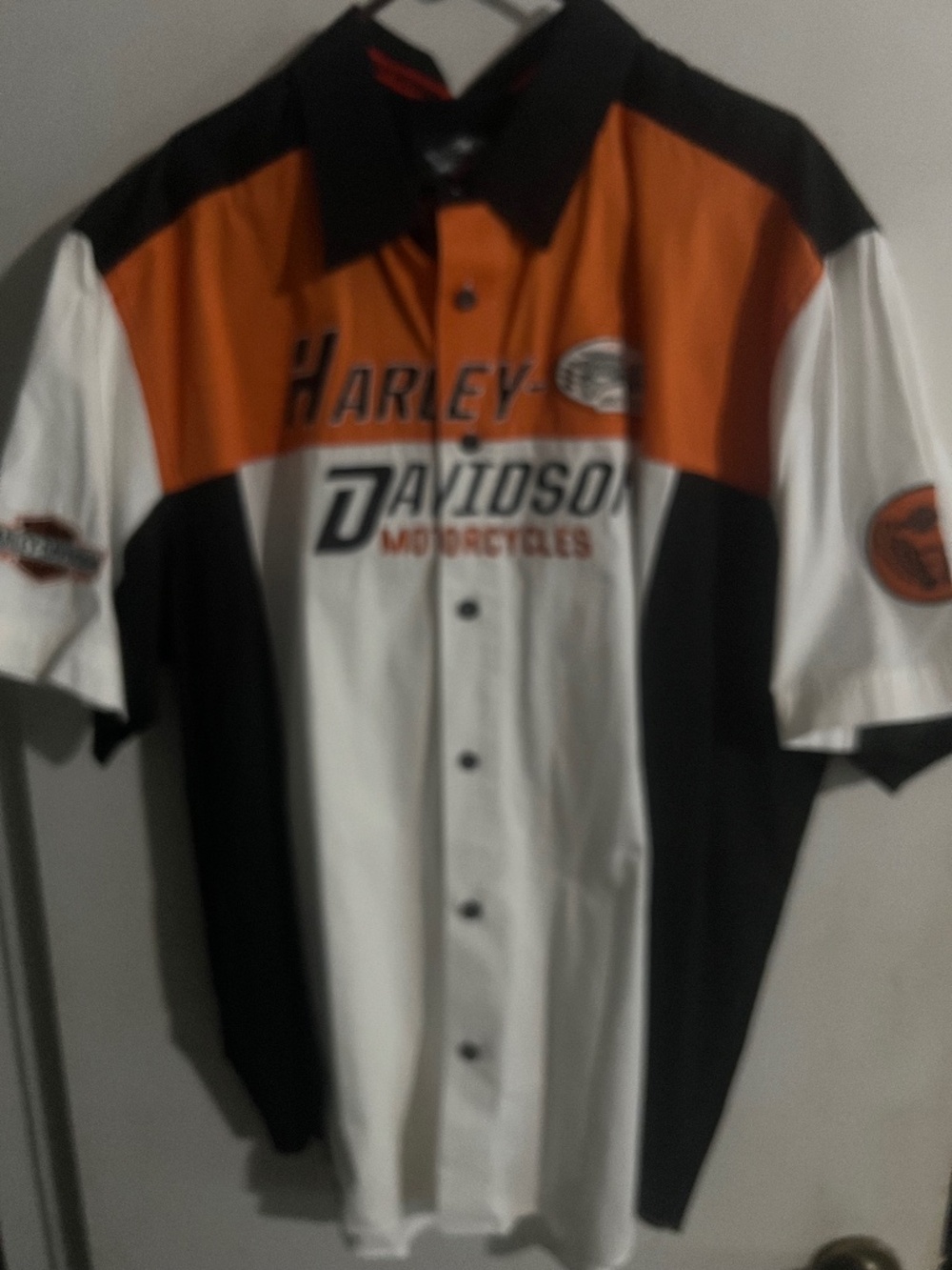 Harley Davidson Mens Button Front Shirt , Size XXL